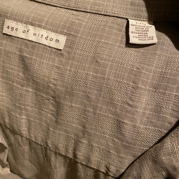 Men’s Shirt Age of Wisdom Jade Short Sleeves SizeL - Picture 6 of 8